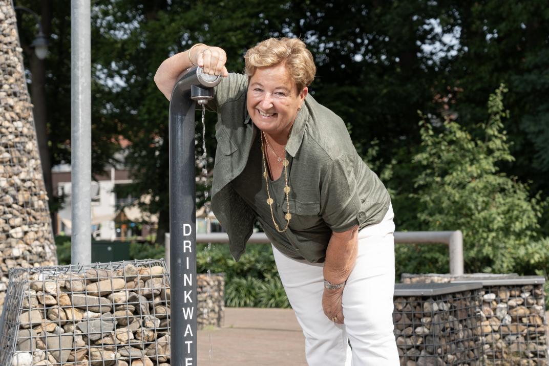 Gezicht achter de raad